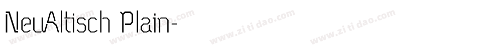 NeuAltisch Plain字体转换